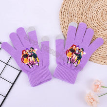 Lade das Bild in den Galerie-Viewer, Wärmende K Pop Demon Hunter Winterhandschuhe in Lila
