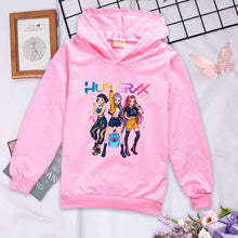 Lade das Bild in den Galerie-Viewer, Niedlicher Hunterx Kpop Demon Hunter Kapuzenhoodie Pullover für Kinder
