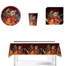 Lade das Bild in den Galerie-Viewer, Ninjago Kindergeburtstag Deko - Banner, Teller, Becher etc.
