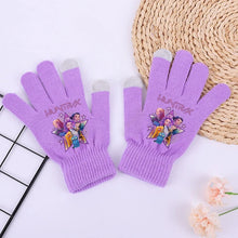 Lade das Bild in den Galerie-Viewer, Wärmende K Pop Demon Hunter Winterhandschuhe in Lila
