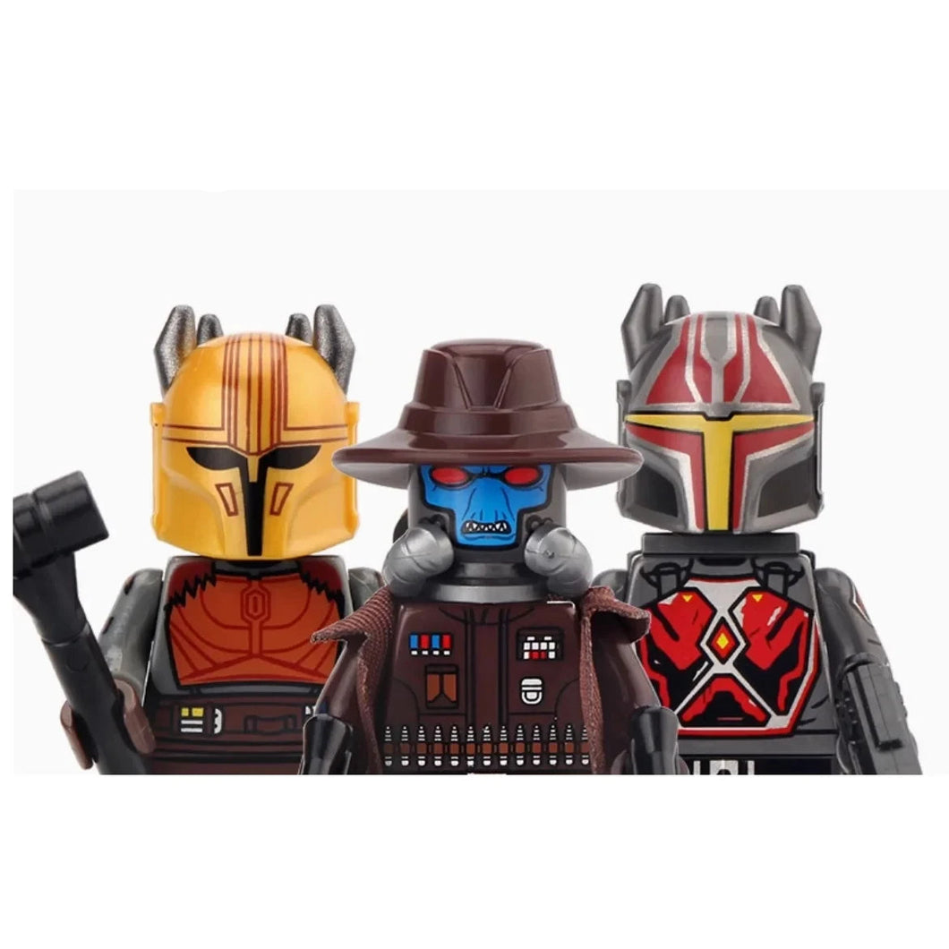 3er Set Star Wars Mini Figuren im Set mit  Gar Saxxon, Cad Bane und The Armorer