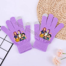 Lade das Bild in den Galerie-Viewer, Wärmende K Pop Demon Hunter Winterhandschuhe in Lila
