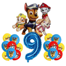 Lade das Bild in den Galerie-Viewer, Paw Patrol Geburtstags Luftballons mit Jahreszahl
