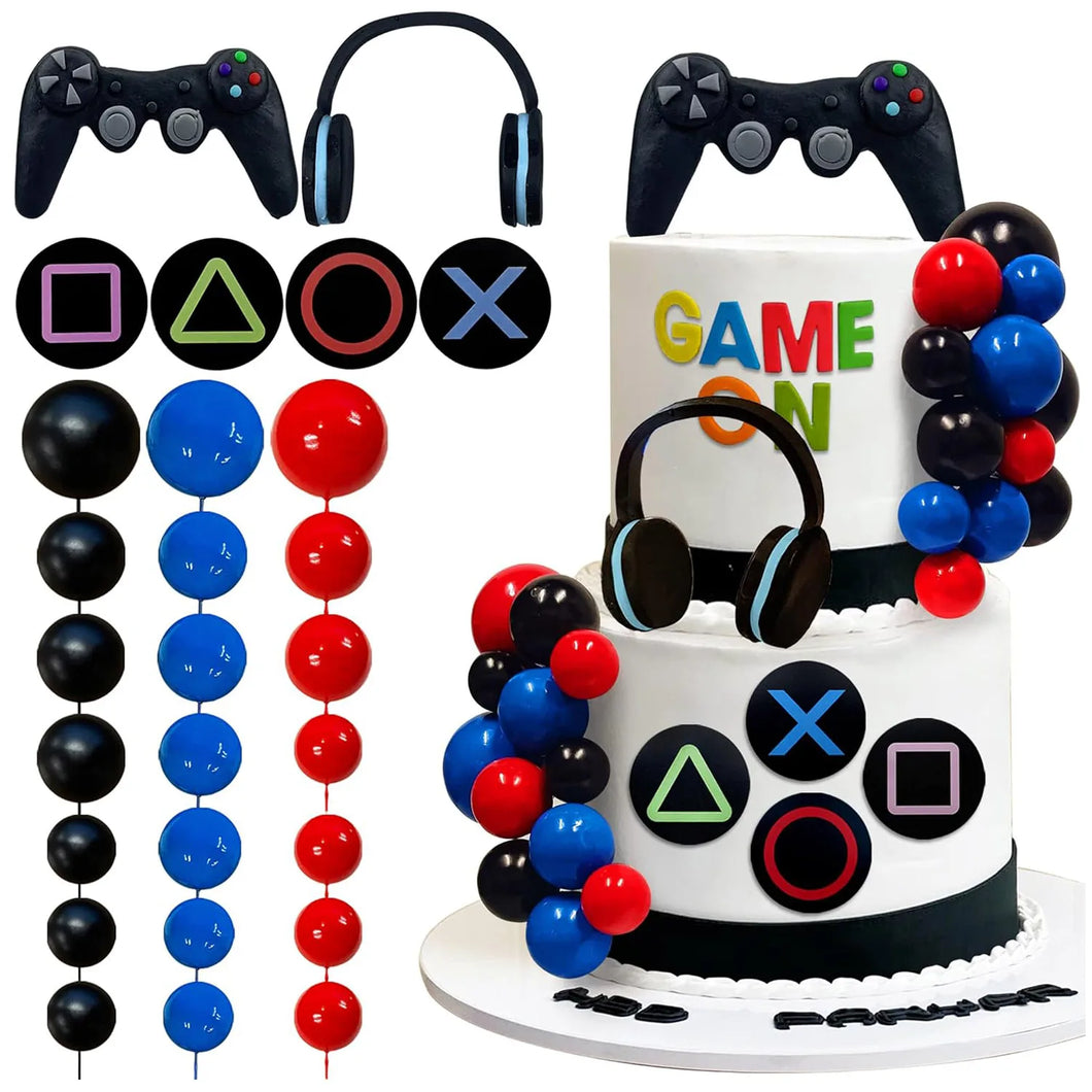 11/18/30 teiliges Kuchen Deko Topper Set im Gaming Style