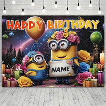 Lade das Bild in den Galerie-Viewer, Minions Happy Birthday Geburtstag Poster Hintergrund Banner
