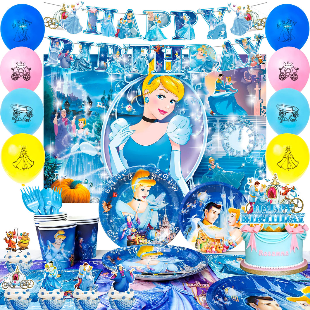 Aschenputtel Cinderella Geburtstags Deko Set