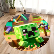 Bunte runde MInecraft Teppiche für Kinderzimmer etc.