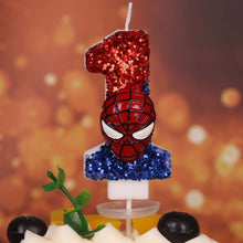 Lade das Bild in den Galerie-Viewer, Spider-Man Geburtstag Kerze mit Jahreszahl

