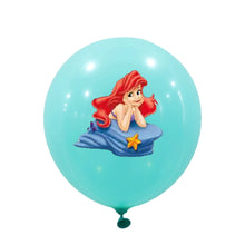 Lade das Bild in den Galerie-Viewer, 10 Stk. Ballons mit Meerjungfrau Motiv für Feier, Deko, Geburtstag
