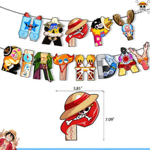 Lade das Bild in den Galerie-Viewer, One Piece Luffy Geburtstags Deko Teller, Becher, Ballons uvm.
