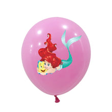 Lade das Bild in den Galerie-Viewer, 10 Stk. Ballons mit Meerjungfrau Motiv für Feier, Deko, Geburtstag
