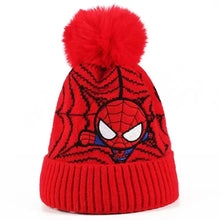 Lade das Bild in den Galerie-Viewer, Spiderman Bommelmütze für Kinder in Rot oder Blau
