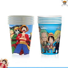 Lade das Bild in den Galerie-Viewer, One Piece Luffy Geburtstags Deko Teller, Becher, Ballons uvm.
