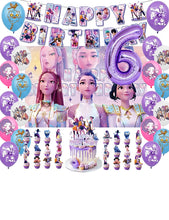 Lade das Bild in den Galerie-Viewer, Kpop Demon Hunters Geburtstag Set mit Jahreszahl Ballon - 32 teile
