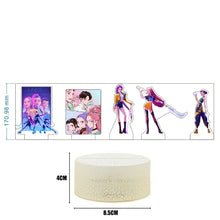 Lade das Bild in den Galerie-Viewer, Kpop Demon Hunters Nachtlichter Deko Lampe mit Zoe Rumi Mira Saja Boys Motiven
