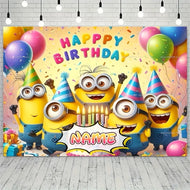 Minions Happy Birthday Geburtstag Poster Hintergrund Banner