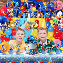 Lade das Bild in den Galerie-Viewer, Sonic der Igel Geburtstags-Deko-Set mit 21 Teilen inkl. Happy Birthday Banner
