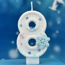 Lade das Bild in den Galerie-Viewer, Die Eiskönigin Frozen Geburtstagskerzen Kindergeburtstag mit Jahreszahl
