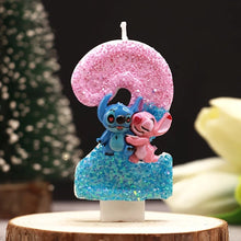 Lade das Bild in den Galerie-Viewer, Lilo und Stitch Geburtstagskerze mit Alter
