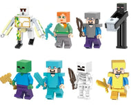 Minecraft Figuren im Set, Warden, Creeper, Kamel, Steve, Biene uvm.