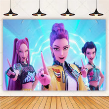 Lade das Bild in den Galerie-Viewer, HUNTR/X‌ KPop Demon Hunters‌ Feier Party Große Poster für Geburtstag etc.
