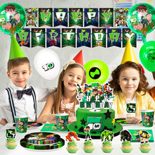 Lade das Bild in den Galerie-Viewer, Ben-10 Kindergeburtstags Set mit vielen Ballons und Deko Artikeln
