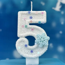 Lade das Bild in den Galerie-Viewer, Die Eiskönigin Frozen Geburtstagskerzen Kindergeburtstag mit Jahreszahl
