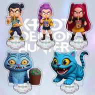Huntrix Kpop Demon Hunters Acryl Figuren, Saja, Rumi, Zoey, Derpy,  Jinu, Mira