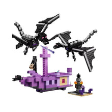 Lade das Bild in den Galerie-Viewer, Der Enderdrache und das Endschiff Minecraft Spielzeug
