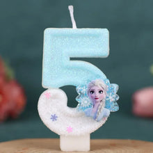 Lade das Bild in den Galerie-Viewer, Die Eiskönigin Frozen Geburtstagskerzen Kindergeburtstag mit Jahreszahl
