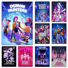 Lade das Bild in den Galerie-Viewer, KPop Demon Hunters Poster Kunstdruck Hunterix Wandposter Deko
