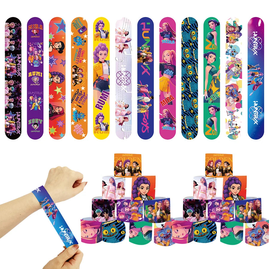 K-Pop Demon Hunters Bunte Kinder Armbänder