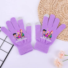 Lade das Bild in den Galerie-Viewer, Wärmende K Pop Demon Hunter Winterhandschuhe in Lila
