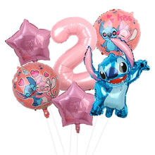 Lade das Bild in den Galerie-Viewer, Lio und Stitch Geburtstag Ballons für Feier, Kindergeburtstag etc.
