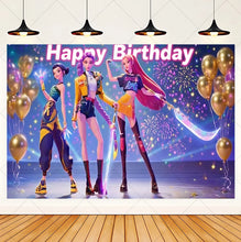 Lade das Bild in den Galerie-Viewer, HUNTR/X‌ KPop Demon Hunters‌ Feier Party Große Poster für Geburtstag etc.
