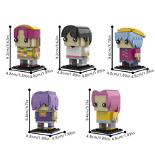 Lade das Bild in den Galerie-Viewer, Huntrx K-Pop Demon Hunters Figuren aus Klemm-Bausteinen zum selbstbauen
