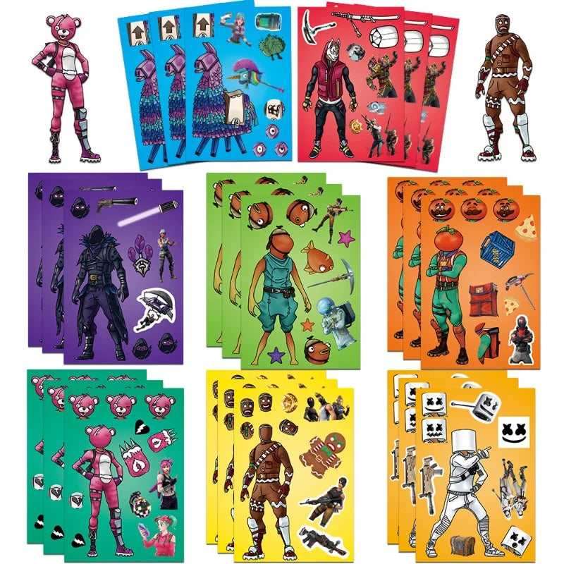 Fortnite Map Sticker Fortnite Sticker Puzzle Aufkleber – Game.toys