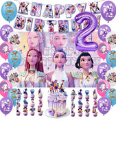 Lade das Bild in den Galerie-Viewer, Kpop Demon Hunters Geburtstag Set mit Jahreszahl Ballon - 32 teile
