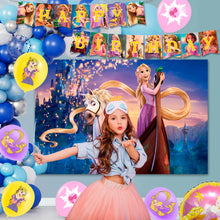 Lade das Bild in den Galerie-Viewer, Rapunzel Geburtstag Partydekoration Set mit 112 Teilen

