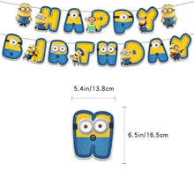Lade das Bild in den Galerie-Viewer, Minions Geburtstag Kindergeburtstag Deko Set
