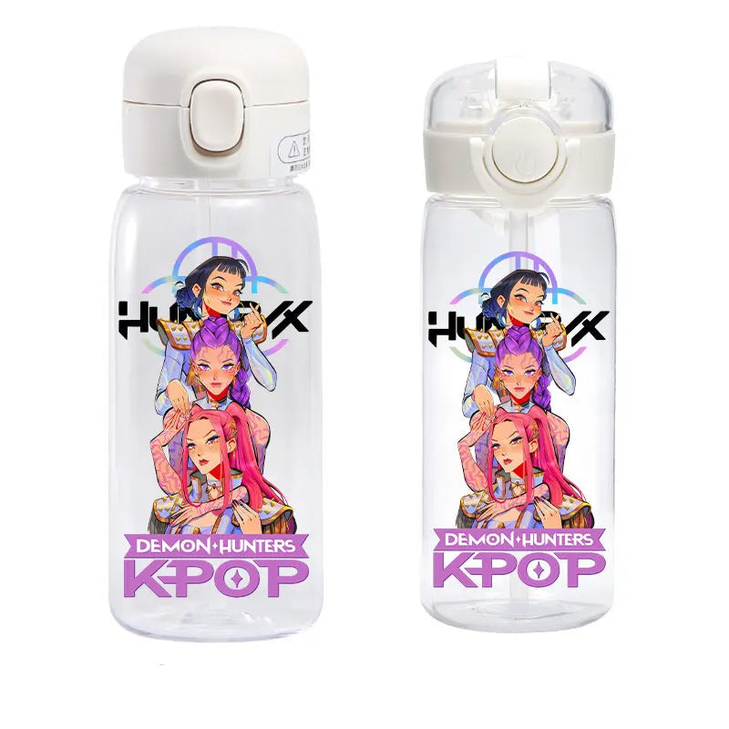 Hunterx KPop Demon Hunters Wasserflasche für Sport und Freizeit 400 oder 600ml