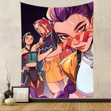 Lade das Bild in den Galerie-Viewer, Kpop D-Demon Hunters HIntergrund Poster Wand Deko für Feier, Event, Geburtstag
