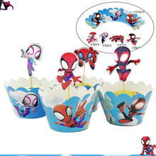 Lade das Bild in den Galerie-Viewer, Buntes Spiderman und Freunde Geburtstags Deko Kindergeburtstag, Feier
