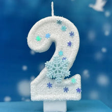 Lade das Bild in den Galerie-Viewer, Die Eiskönigin Frozen Geburtstagskerzen Kindergeburtstag mit Jahreszahl
