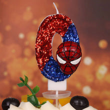 Lade das Bild in den Galerie-Viewer, Spider-Man Geburtstag Kerze mit Jahreszahl
