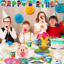Lade das Bild in den Galerie-Viewer, Toy Story Kindergeburtstag Deko Set mit Banner, Tellern, Becher, Servietten 133 Teile
