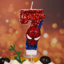 Lade das Bild in den Galerie-Viewer, Spider-Man Geburtstag Kerze mit Jahreszahl
