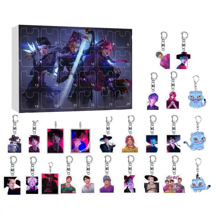 Kpop Demon Hunters Adventskalender in unterschiedlichen Hunterix Motiven