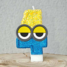Lade das Bild in den Galerie-Viewer, Minions Geburtstag Kerzen mit Jahreszahl
