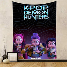 Lade das Bild in den Galerie-Viewer, Kpop D-Demon Hunters HIntergrund Poster Wand Deko für Feier, Event, Geburtstag

